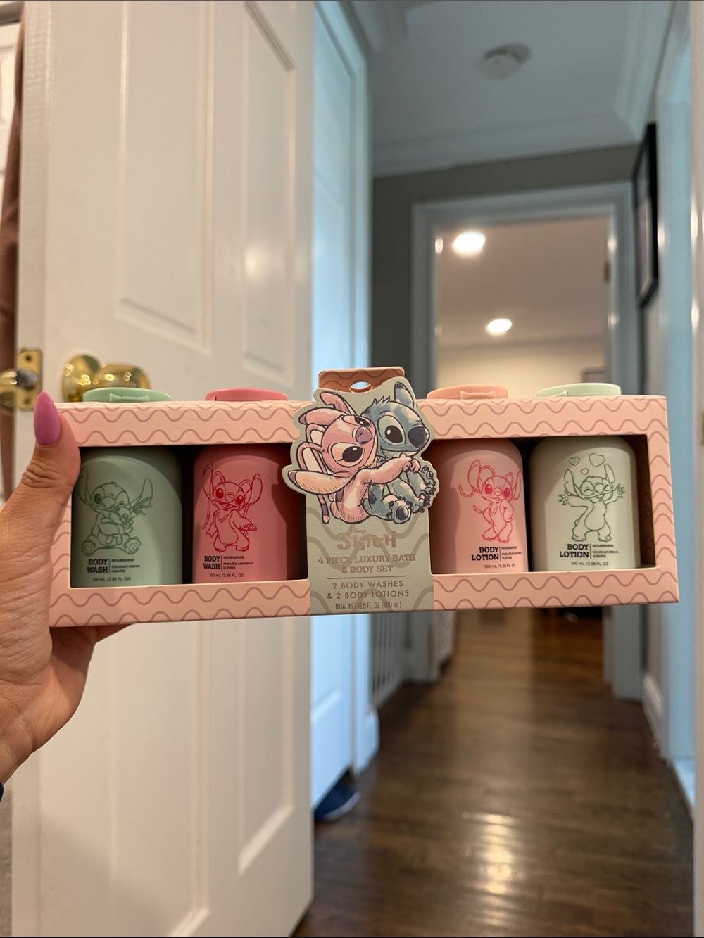 Disney Stitch & Angel Bath & Body Set - Pink and Mint